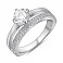Серебряное кольцо с фианитами (арт. 7501/8179) – изображение 1