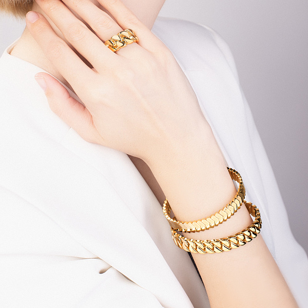 Золотий браслет Francelli в жовтому кольорі металу (арт. 326111ж) – зображення 2