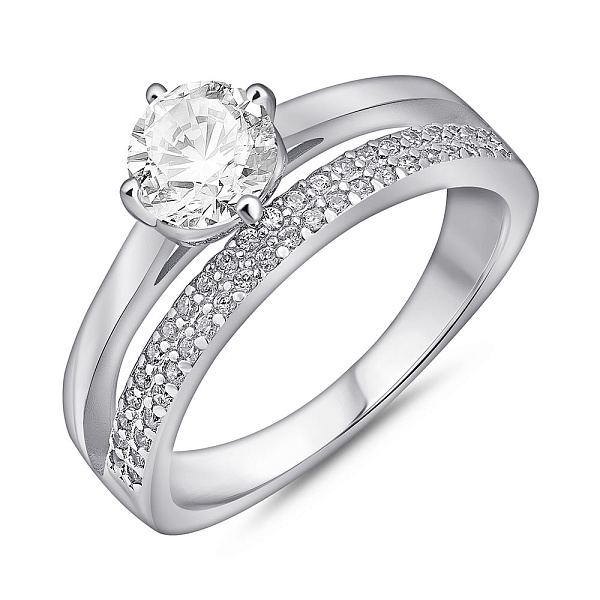 Серебряное кольцо с фианитами (арт. 7501/8179) – изображение 1