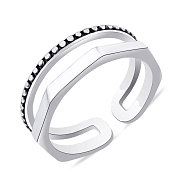 Фото Серебряное двойное кольцо Trendy Style (арт. 7901/6030)