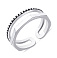 Серебряное двойное кольцо Trendy Style (арт. 7901/6030) – изображение 1