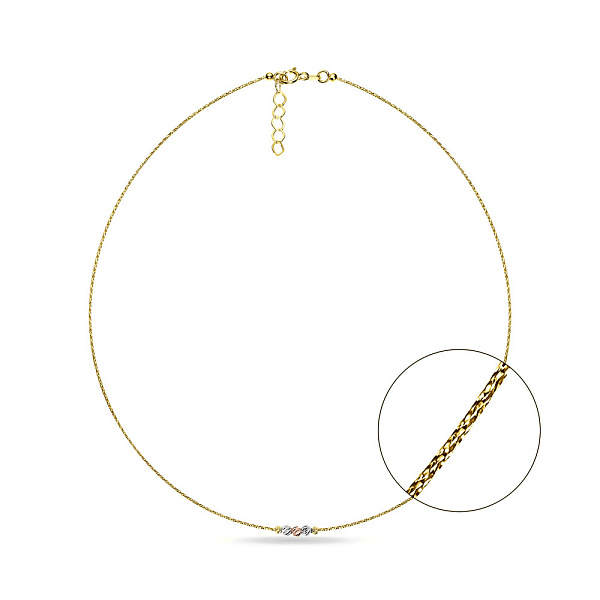 Золоте кольє Orbit (арт. 351991жкб) – зображення 2