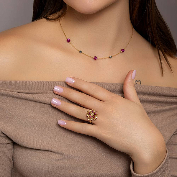 Кольцо из желтого золота Francelli (арт. 156558жмлн) – изображение 6