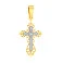 Золотая подвеска-крестик с фианитом (арт. 440542ж) – изображение 1