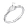 Серебряное кольцо с дорожкой из фианитов (арт. 7501/7065) – изображение 2