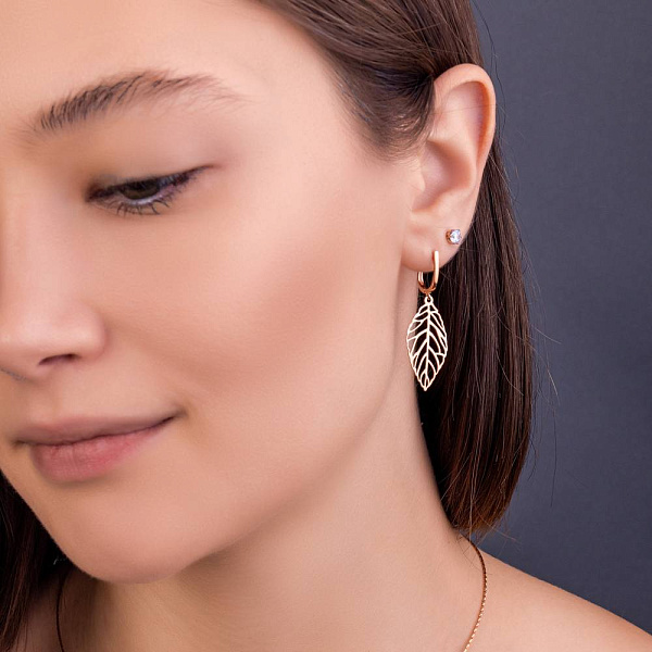 Золотые серьги-пусеты  (арт. 2191624101) – изображение 2