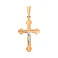 Крестик из красного золота «Надежда на Господа» (арт. 501356) – изображение 1