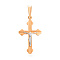Крестик из красного золота &laquo;Надежда на Господа&raquo; (арт. 501356)