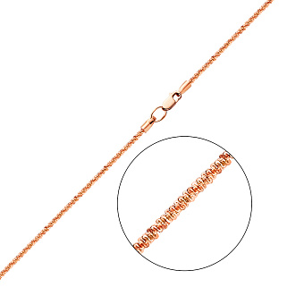 Ланцюжок з червоного золота плетіння Акс (арт. 301703)