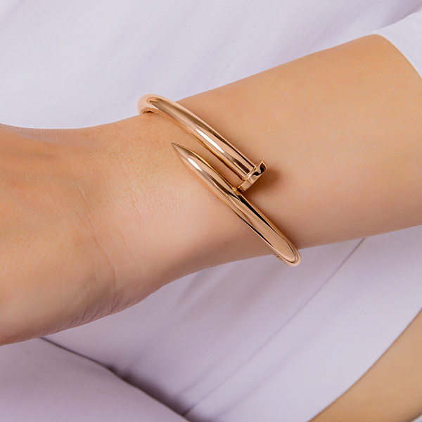 Золотой браслет в форме гвоздя (арт. 326862) – изображение 2