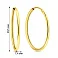 Серьги-кольца из желтого золота (арт. 121900/20ж) – изображение 4