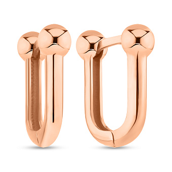 Серьги из красного золота (арт. 1091697/10)