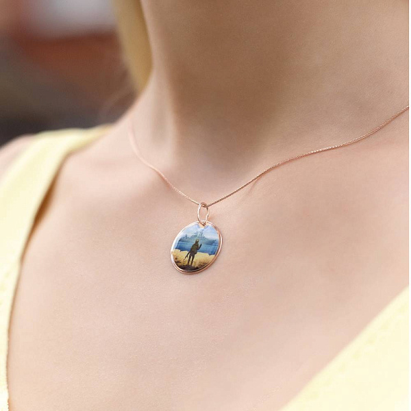 Подвес из красного золота "Русский военный корабль" (арт. 440732) – изображение 4