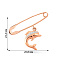 Золотая булавка с подвесной частью (арт. 360022а) – изображение 2