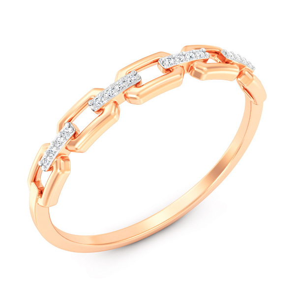 Золотое кольцо с бриллиантами (арт. К011384) – изображение 1