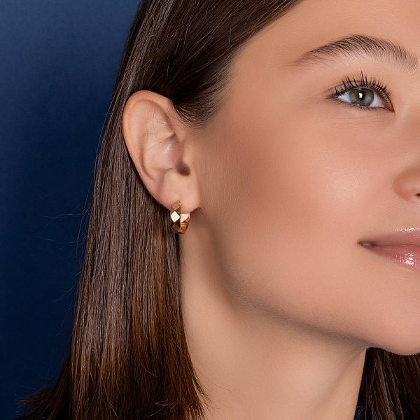 Серьги-кольца из красного золота (арт. 108286/15) – изображение 3