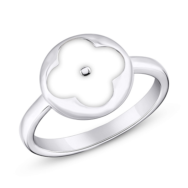 Серебряное кольцо с эмалью (арт. 7501/5301/10еб) – изображение 1