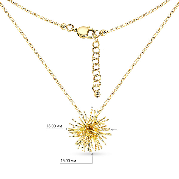 Золоте кольє Francelli (арт. 351538ж) – зображення 5