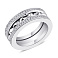 Серебряное кольцо с дорожками из фианитов (арт. 7501/5649) – изображение 1