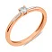 Помолвочное кольцо из красного золота с бриллиантом (арт. К011098010) – изображение 1