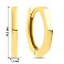 Сережки-кільця з жовтого золота (арт. 1091310/15ж) – зображення 2
