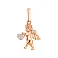 Золота підвіска Янгол з фіанітами (арт. 440557) – зображення 1