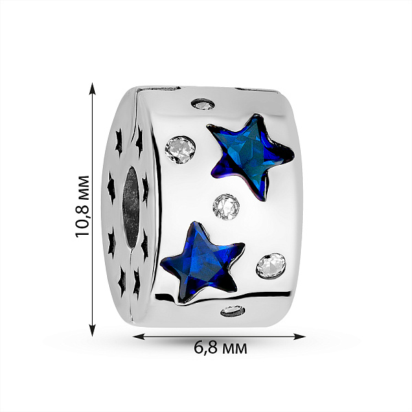 Серебряный шарм Звезды (арт. 7903/4351ас) – изображение 2