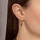 Сережки з жовтого золота без каміння (арт. 104996/25ж) – зображення 3