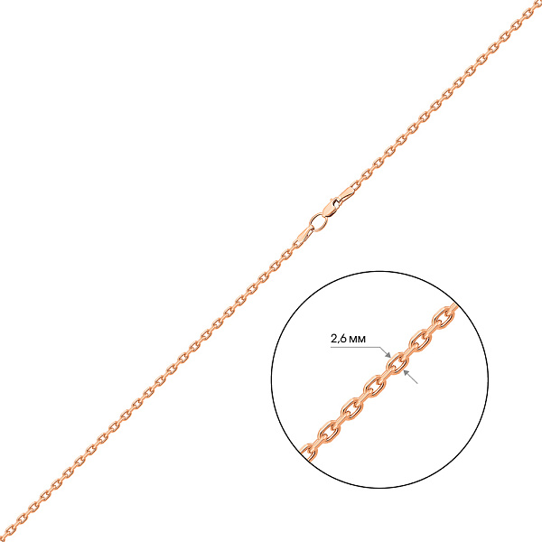 Золотая цепочка Якорного плетения (арт. 306206) – изображение 2