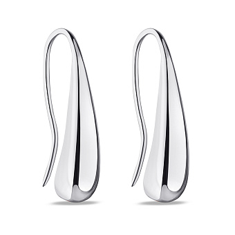 Серьги из серебра "Капельки" (арт. 7502/1100372)