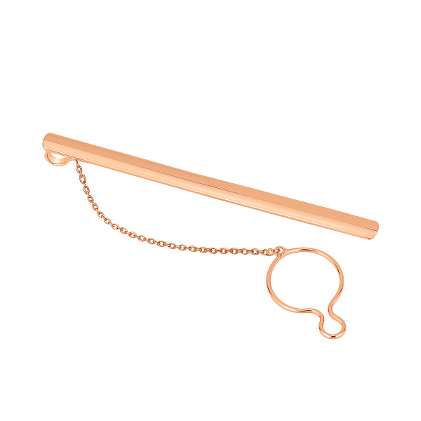 Зажим для галстука из красного золота (арт. 200032) – изображение 1