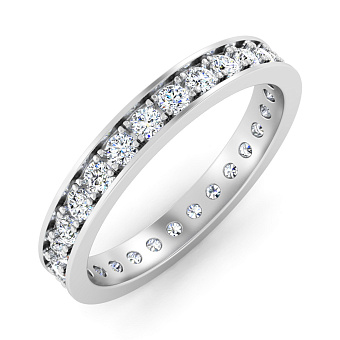 Каблучка з білого золота з діамантами (арт. К011808080б)