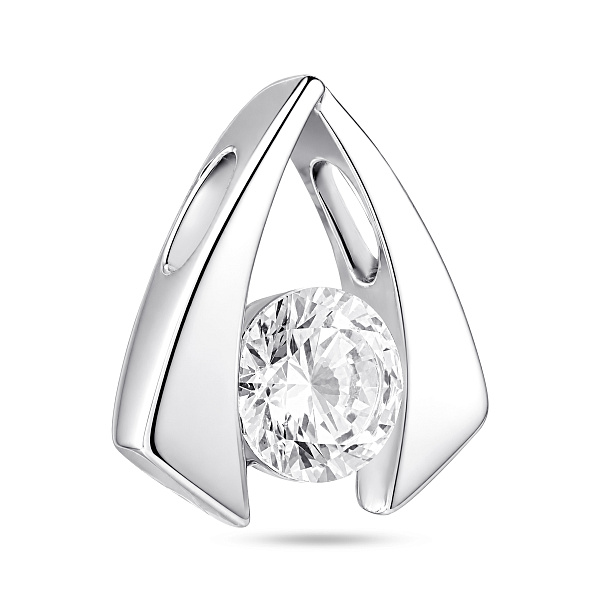 Серебряная подвеска с фианитом (арт. 7503/4713) – изображение 1