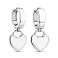 Серебряные серьги-конго Сердце (арт. 7502/10383/10) – изображение 1