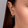 Золотые серьги Лýна с эмалью (арт. 111081/1ч) – изображение 2