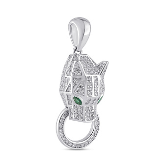 Серебряный кулон с фианитами (арт. 7503/4453аз)