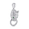 Серебряный кулон с фианитами (арт. 7503/4453аз) – изображение 1