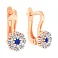 Золоті сережки з фіанітами (арт. 114203с) – зображення 1