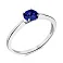Каблучка срібна з сапфіром (арт. 7501/574Спскп) – зображення 1