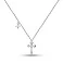 Серебряное колье Крестик с одним фианитом (арт. 7507/2225) – изображение 1