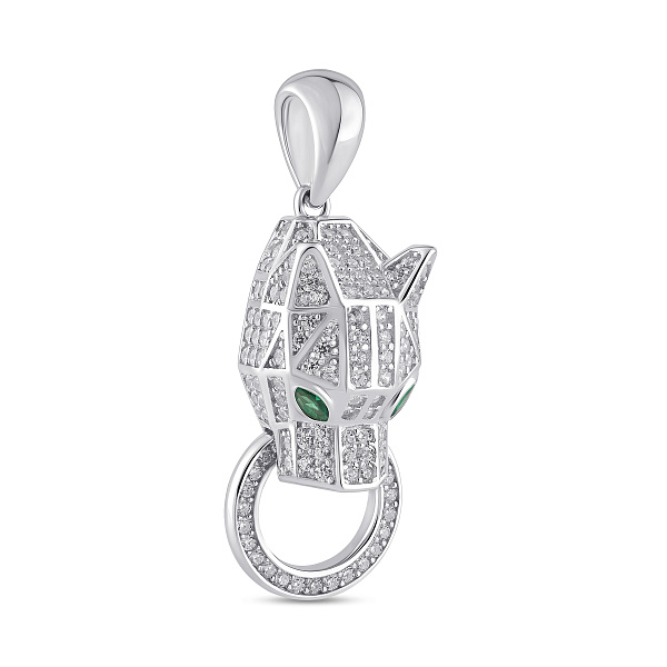 Серебряный кулон с фианитами (арт. 7503/4453аз) – изображение 1