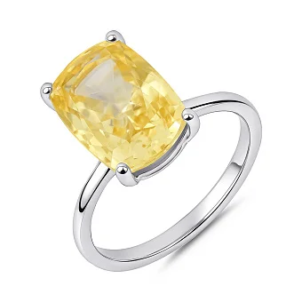 Срібна каблучка з великим фіанітом (арт. 7501/2184874цж)