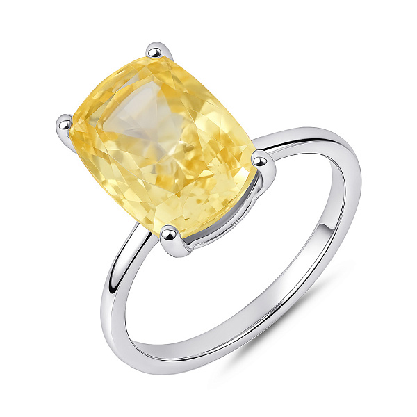 Срібна каблучка з великим фіанітом (арт. 7501/2184874цж) – зображення 1