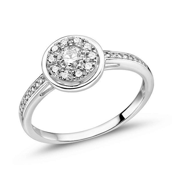 Золотое кольцо с бриллиантами (арт. 1191448202) – изображение 1