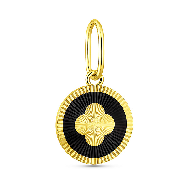 Золотой подвес с эмалью (арт. 441406жеча) – изображение 1