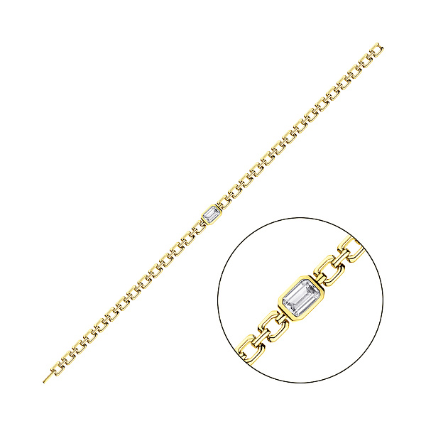 Серебряный браслет  с желтым родированием (арт. 7509/4200ж) – изображение 1