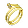 Серебряное кольцо Гвоздь з фианитами (арт. 7501/6899ж) – изображение 1