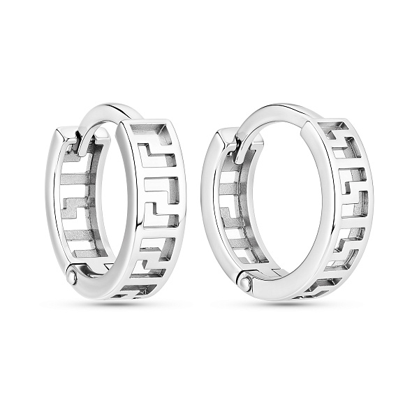Серьги из белого золота олимпия (арт. 110919б) – изображение 1