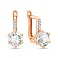 Серьги из красного золота с фианитами (арт. 104090) – изображение 1