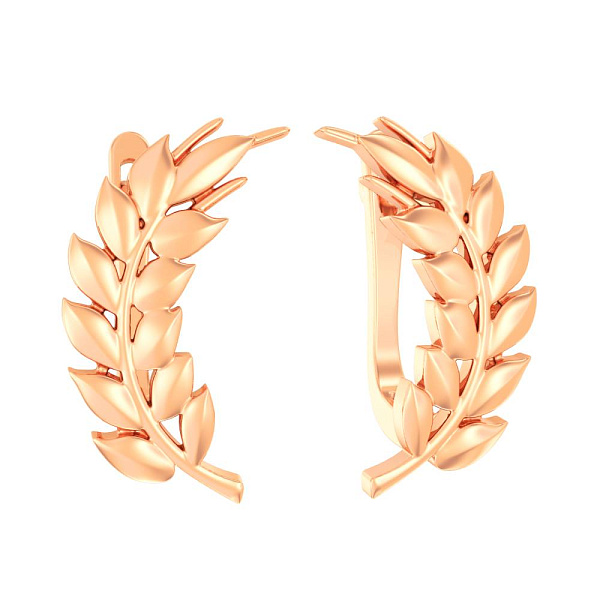 Серьги Колосок из красного золота (арт. 111166/1) – изображение 1